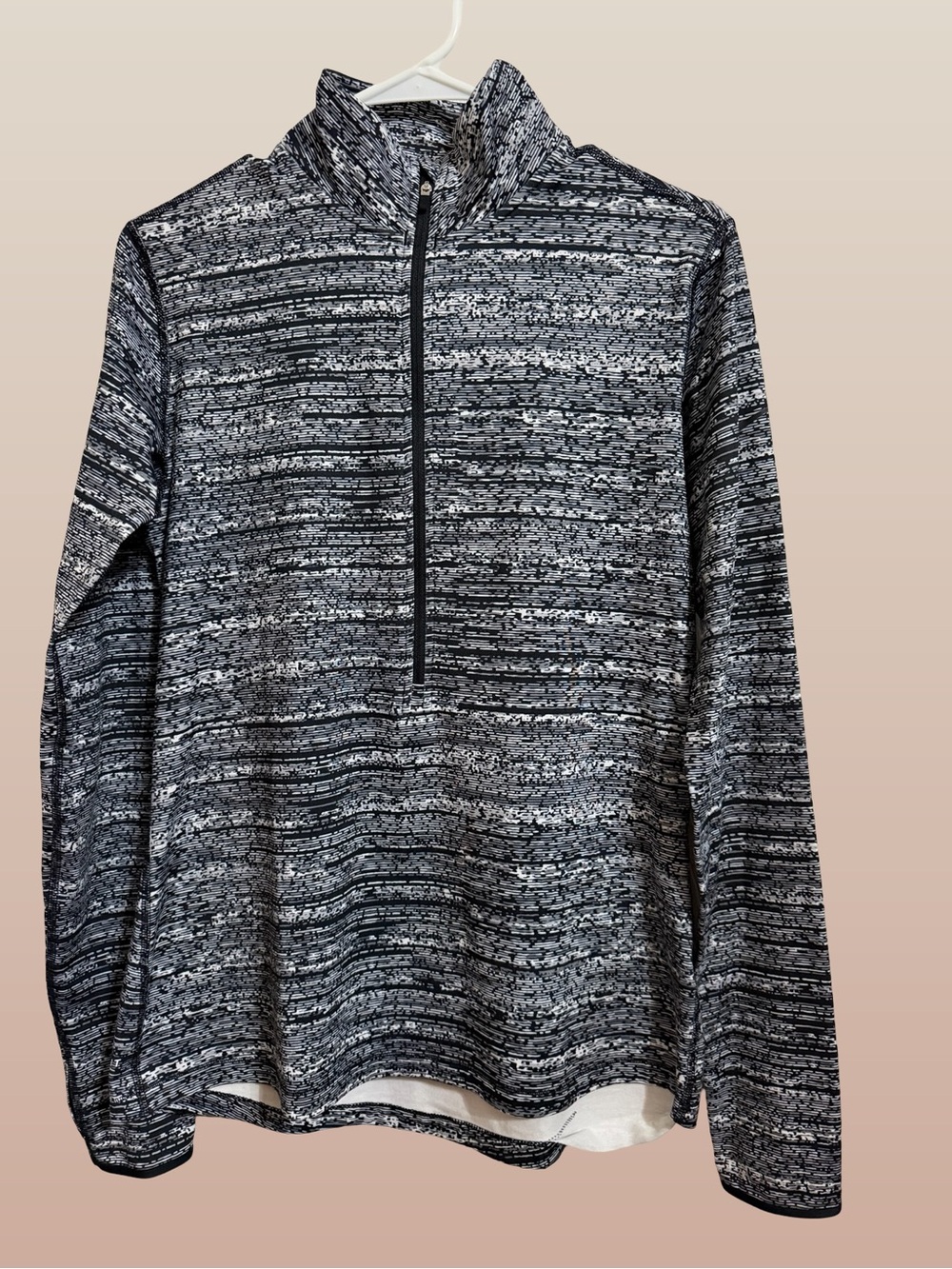 Nike Pro Womens Hyperwarm Half Zip Long Sleeve Top Sz Lg